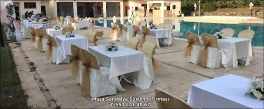 Masa Sandalye Süsleme