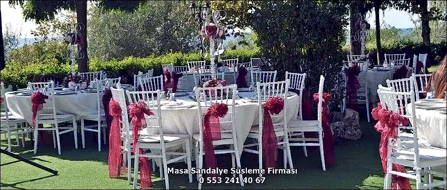 Masa Sandalye Süsleme